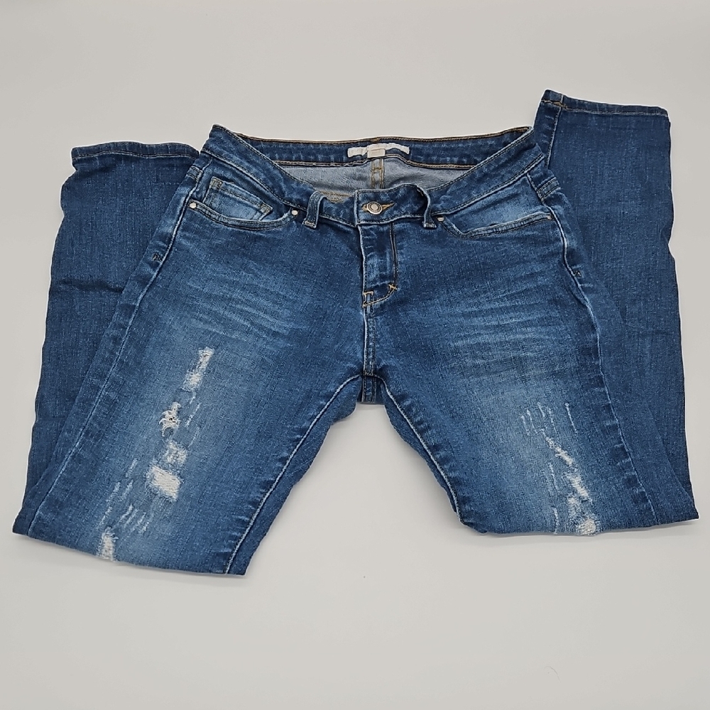 Boston Proper Women's Blue Jeans Distressed Size 6 Pants